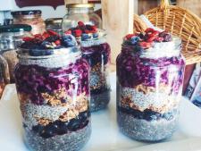 Blueberry chia cups class=